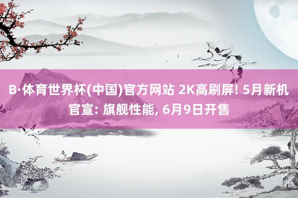 B·体育世界杯(中国)官方网站 2K高刷屏! 5月新机官宣: 旗舰性能, 6月9日开售