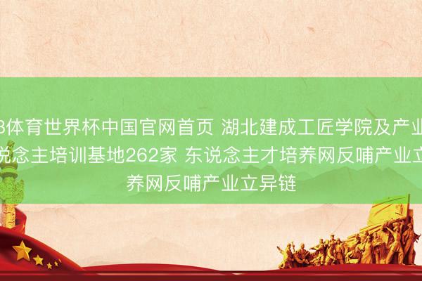 B体育世界杯中国官网首页 湖北建成工匠学院及产业工东说念主培训基地262家 东说念主才培养网反哺产业立异链